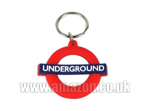 Transport for London Underground Rubber Keyring "UNDERGROUND" Roundel
