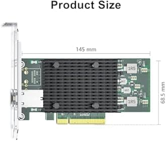 ipolex 10GbE Intel X520-DA1 82599ES Chipset Ethernet Converged Network Adapter NIC Single SFP Port PCI Express 2.0 X8 Intel X540-T1 (1xRJ45 port)