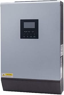 AALGO3KVA/5KVA pure sine wave hybrid solar inverter 105VDC PV input 220VAC 24/48VDC for Home Solar System PWM 50A Solar Controller Auto Restart Overload Short Circuit Protections,4000W-48V