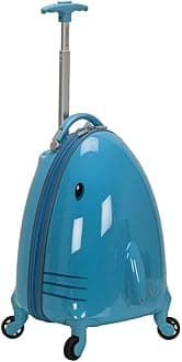 Jr. Kids' My First Hardside Spinner Luggage,Telescoping Handles, Shark, Carry-On 19-Inch