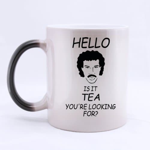 HELLO IS IT TEA YOU'RE LOOKING FOR? Morphing Coffee Mug or Tea Cup,Ceramic Material Mugs