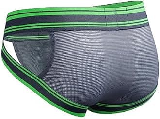 JOCKMAIL Mesh Athletic Supporters Mens Briefs Underwear Comfort Male Underwear for Gym Sport