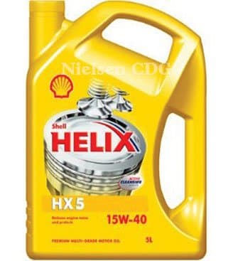 Shell Helix HX5 15W-40 Multigrade Engine Oil SHE-263 - 5L