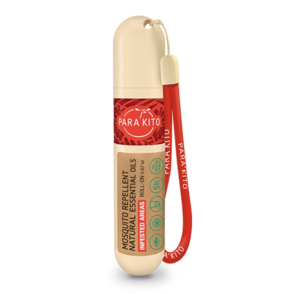 PARAKITO Roll-on Gel Mosquito Repellent for Kids & Adults | w/Citronella Oil | Travel Size Bug Repellent for Hiking & Camping Accessories | DEET-Free Protection (0.67 oz)