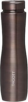 Apsara Copper Water Bottle, 1000ml, Set of 1, Wood Brown
