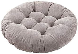 Tiita Floor Pillows Cushions Round Chair Cushion Outdoor Seat Pads for Sitting Meditation Yoga Living Room Sofa Balcony 22x22 Inch, Grey