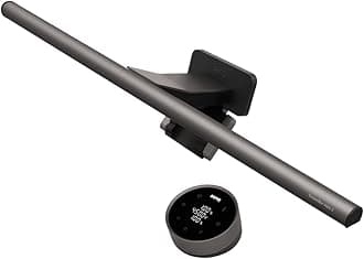 BenQ ScreenBar Halo 2 LED Monitor Light - Wireless Controller, Adjustable Brightness & Color Temperature, Eye-Care Light Bar, No Screen Glare, Space Saving, USB Powered