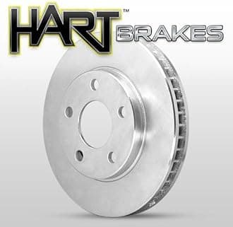 Hart Brakes Front Rear Brakes and Rotors Kit |Front Rear Brake Pads| Brake Rotors and Pads| Ceramic Brake Pads and Rotors - RBBC.44097.02