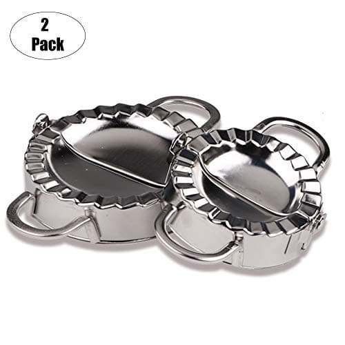 2 Pack Small and Large Dumpling Maker Stainless Steel Dumpling Press Mold,Kitchen Accessories Tools
