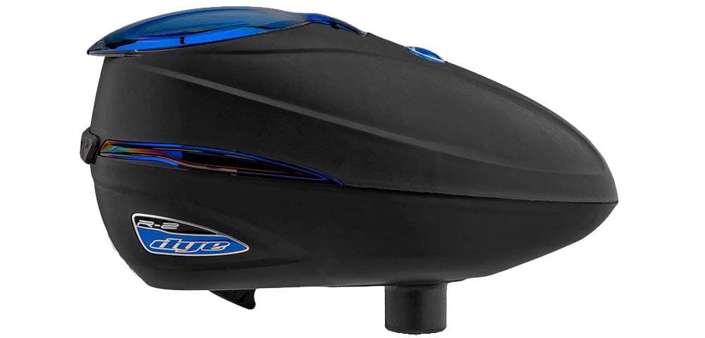 Dye R2 Electronic Paintball Loader – Adjustable 200/260 Paintball Capacity, Rapid Release Lid, Reload Alert System & High-Speed Feed for .68 Cal Markers