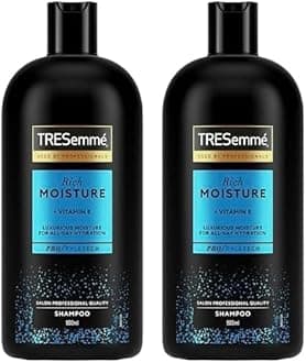 Rich Moisture Shampoo all-day hydration with vitamin E for dry, damaged hair 900 ml (Pack of 2)