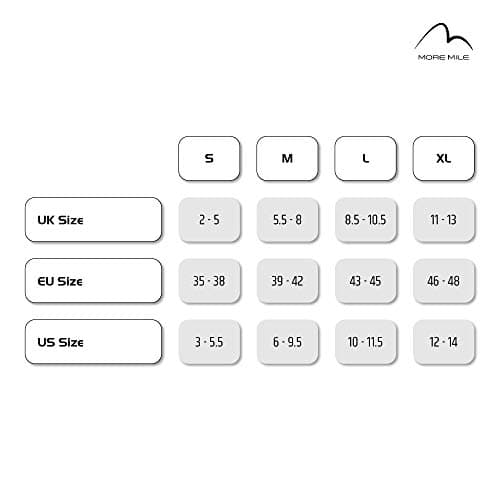 More Mile Preventer Mens Running Socks Double Layer 3 Pack Anti Blister Twin Skin