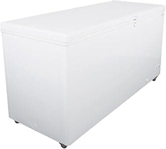 KCCF210WH 20.9 Cu Ft Commercial Chest Freezer with Heavy Duty Basket Storage for Frozen food | 29-5/16"W x 36-1/2"H x 70-7/8"D, Sealed Cabinet Interior, White Exterior, 115v (-15°F to 10°F)