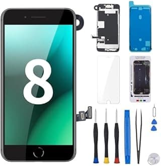 for iPhone 8 Screen Replacement with Home Button 4.7" Black for iPhone SE 2nd 2020 Screen Replacement