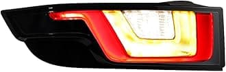 Tail Light Brake Replacement for Range Rover Evoque 2016-2018, Tail Lamp Assembly Land Rover Evoque Accessories Red/Amber/White Running DRL Turn Signal Reverse Lamp (Smoke/Clear Lens, RH)
