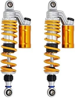 340mm/13.4" Rebound Damping Universal 7mm Spring Rear Suspension Air Shock Absorber MTB Motorcycle For BWS 125 Dirt Bike Gokart Quad ATV Nmax Xmax Aerox