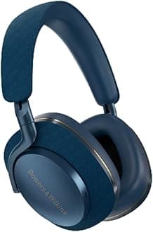 Bowers & Wilkins PX7 S2 Noise Cancelling Wireless Over Ear Headphones with Bluetooth 5.0 & Quick Charge, 30 Hours of Playback and Built-In Microphone - Blue