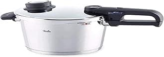Fissler Pressure Cooker with Steamer Insert and Tripod, Suitable for All Hob Types Including Induction, Stainless Steel, Capacity: 4.5 L, Diameter: 22 cm, Vitavit Premium