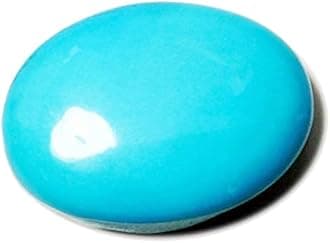 India Mines Firoza Stone Original Certified 5 Ratti to 21.50 Ratti with Lab Report & Guarantee Certificate Natural Turquoise Stone A++ Quality for Astrology Benefits for Men & Women | SVGAJ