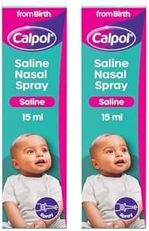 Calpol Saline Congestion Relief Nasal Spray, 15ml (Pack of 2)
