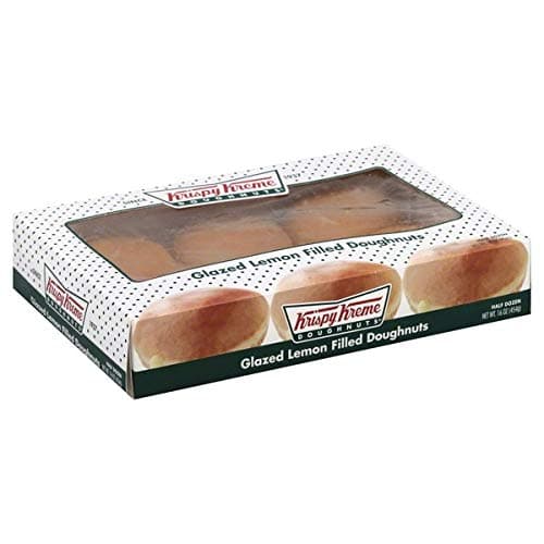 Krispy Kreme Glazed Lemon Filled Doughnut - 1 dozen