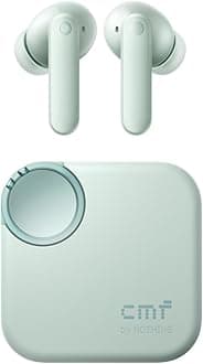 CMF Buds 2 Wireless Earbuds with 48 dB Hybrid ANC, 55-Hour Battery Life, 11mm PMI Driver, 6 HD mics and Spatial Audio, IP55 Dust & Water Resistance - Light Green