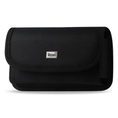 Plus Size Reiko Rugged Pouch for the Apple Iphone 8 Plus / 7 Plus / 6S Plus Horizontal (Fits W/ Silicone Protector / Hybrid Case On) with Metal Clip and Loop and Zoomazig Stylus