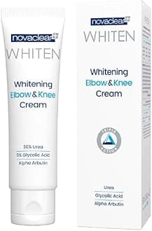 Whitening Elbow & Knee Cream – Urea, Glycolic Acid & Alpha Arbutin – Exfoliating, Moisturizing & Brightening Cream for Dry, Dark Elbows, Knees, Hands & Heels – 50 ML