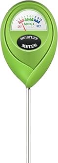 iPower Soil Moisture Meter for Plant Water Test Hygrometer Monitor for Garden, Lawn, Farm, Indoor and Outdoor Use, Green