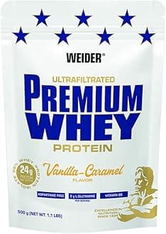 Premium Whey Protein Powder, Low Carb Protein Shakes with Whey Protein Isolate, Vanilla Caramel, (1x 2.3 kg)