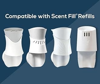 Scent Fill Coffee House Plug in Air Freshener, Scented Oil Refills, 2 Refills + Diffuser