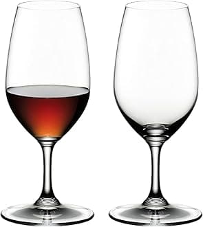 Riedel Lead Crystal Vinum Port Glass, Set of 2, Transparent