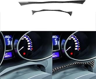 OADA Car Speedometer Decorative Strip Real Carbon Fiber Sticker Compatible with Hyundai Veloster 2012 2013 2014 2015 2016 2017 Black Accessories