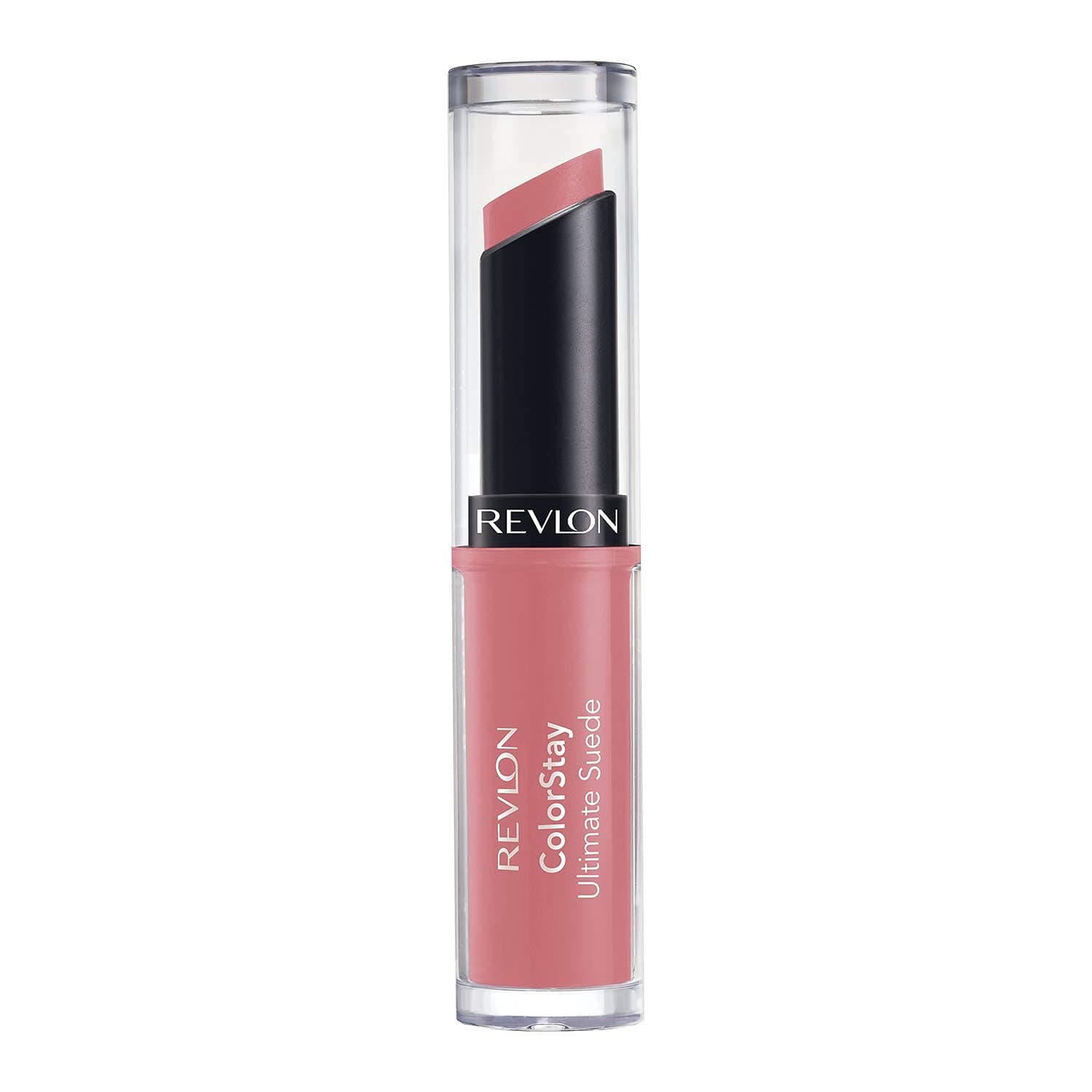Lipstick, ColorStay Ultimate Suede Lipstick, High Impact Lip color with Moisturizing Creamy Formula, Infused with Vitamin E, 025 Socialite, 0.09 Oz