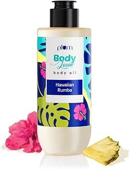 Plum BodyLovin' Hawaiian Rumba Body Oil | Normal to Very Dry Skin | Deep Mosturization for Winters | Beachy/Aqua | 100% Vegan