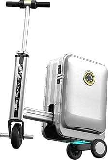 AirwheelSE3SL Lightweight Rideable Luggage Portable Riding Suitcase Scooter, 6.8kg Ultra-light For Travel (silver)