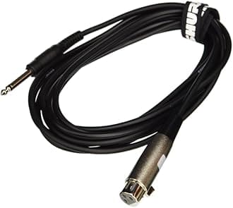 Shure C15AHZ 15-Feet Cable with 1/4-Inch Phone Plug on Equipment End