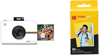 Kodak Step Touch-White with Premium Zink Photo Paper (50 Sheets)