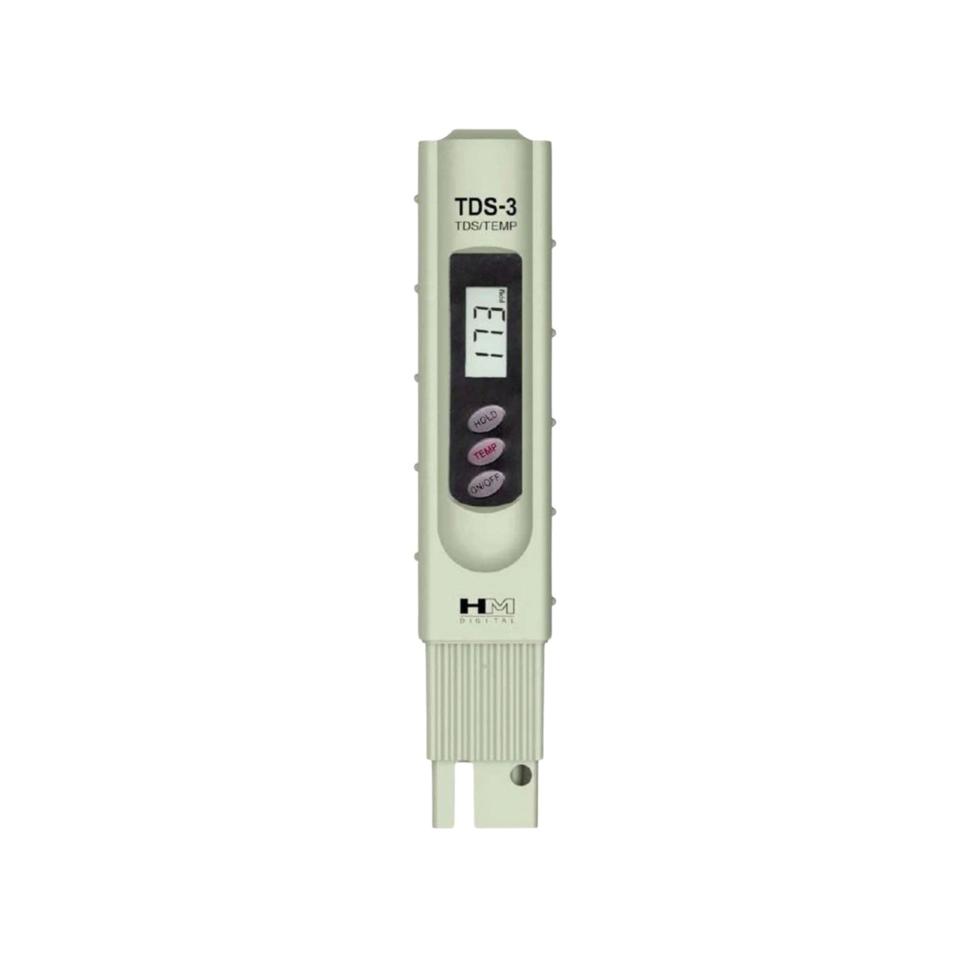 HM Digital TDS-3 Handheld TDS Meter with Carrying Case, 0-9990 ppm TDS Measurement Range, 1 ppm Resolution, 2% Readout Accuracy