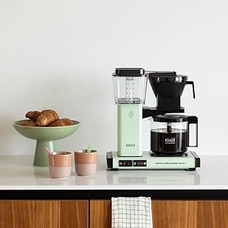 Moccamaster KBG Select 53976 Filter Coffee Machine, Pastel Green, 39.5 x 38.4 x 19.5 cm