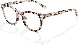 LianSan Reading Glasses for Women - Stylish Blue Light Blocking Computer Readers with Spring Hinge(Leopard,1.25x)