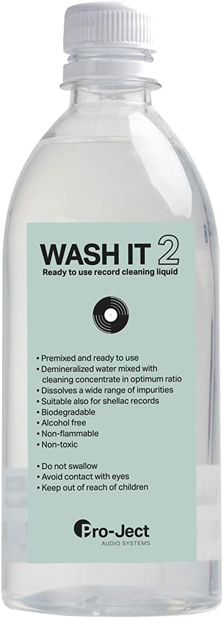 Pro-Ject Wash it 2 Eco Friendly Record Cleaning Fluid in Ready to Use Mix Suitable for VC-E(2) VC-S2/3 (1000ml)