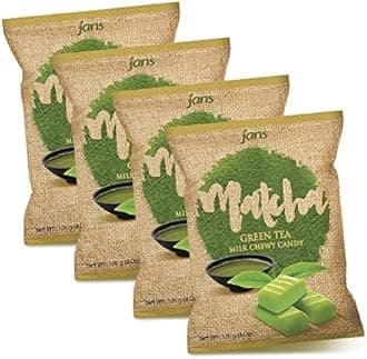 JansMilk Chewy Candy (Matcha, 4 x 4 oz)