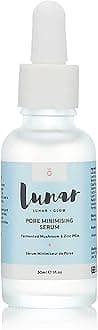 Pore Minimizing Serum by Lunar Glow, skin care solution designed to enhance cell turnover, minimise pore size while also increasing hydration and skin firmness 1 Fl. Oz / 30ml