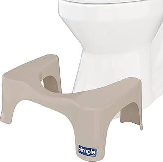 Squatty Potty Simple Bathroom Toilet Stool, Taupe, 7"
