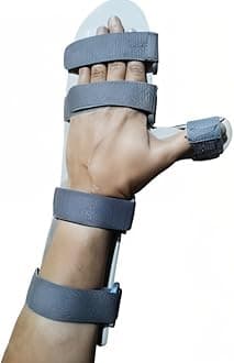 Wrist Hand Support Static Cockup Splint for Stroke, Paralysis, Arthritic Diseases, and Fractures (For Left Hand, M)