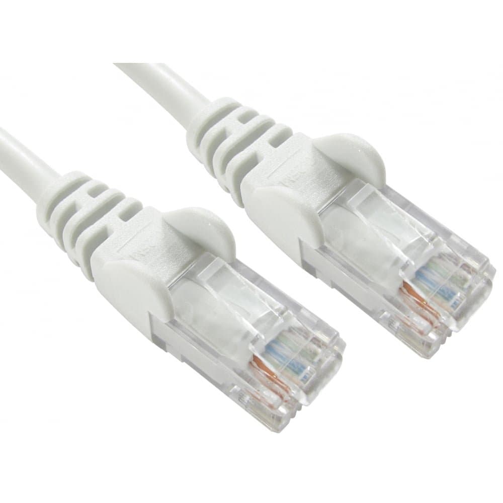 1.5m WHITE Network Cable - CAT5e - RJ45 - Ethernet - Patch - LAN - Router - Modem - 10/100 20 PACK