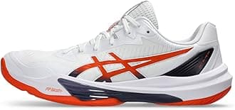 ASICS Men's Sky Elite FlyteFoam 3 Volleyball Shoes, 11.5, White/NOVA Orange