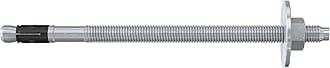 fischer FAZ II Plus 12/120 Heavy Duty Bolt Anchor with Large Washer, Silver, Steel, Hex Flange Head, Right Hand Thread, M12, Grade 8.8, 20 Pieces, Indoor/Outdoor Use