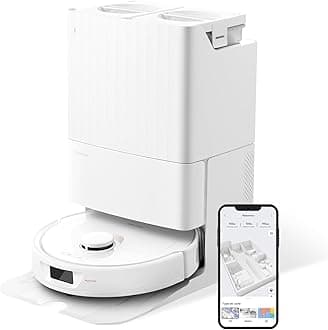 roborock Qrevo Robot Vacuum Cleaner Washer with Station, Automatic Functions Emptying, Washing, Drying, Station Cleaning, Filling, 5500 Pa, Double Rotary Mop